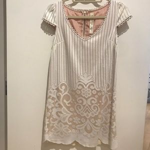Free People New Romantics White Lace Shift Dress